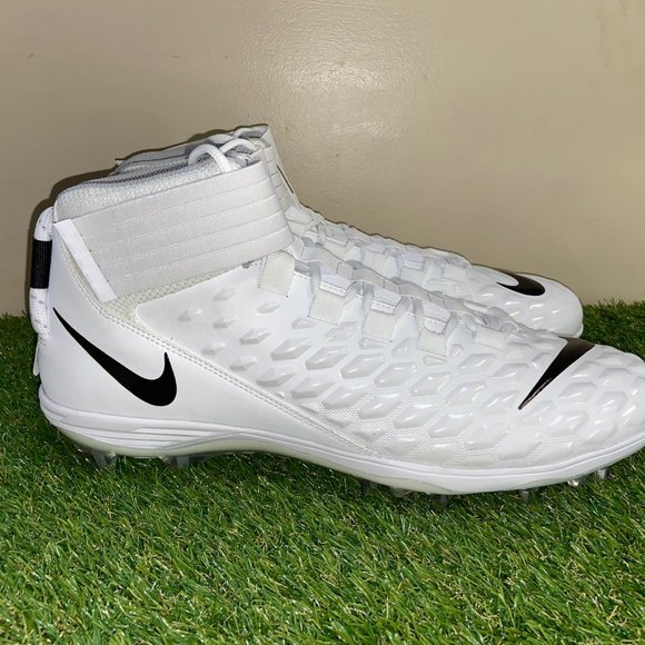 Nike Force Savage Pro 2 White Black Football Cleats AH4000-100 Mens Size NEW main image 8